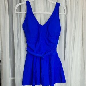 #112 NWT Yonique Chic Blue Women's One Piece Swimsuit